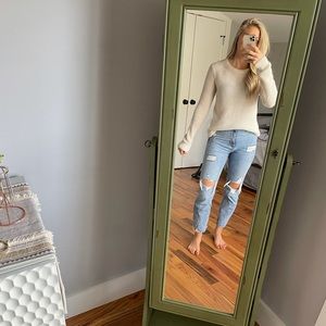 Ann Taylor LOFT Cream Sweater Sz Small